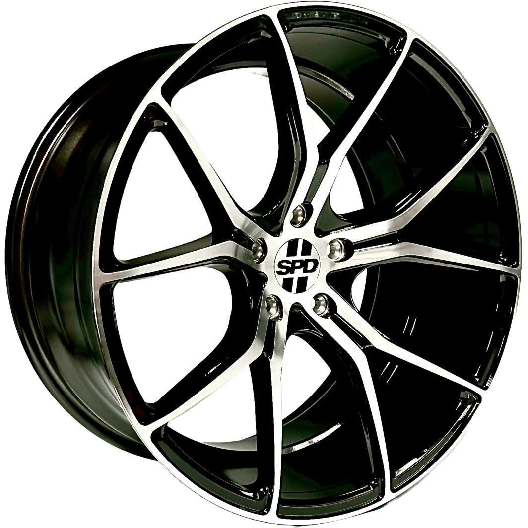Spd 029 gloss black machined spdline wheels
