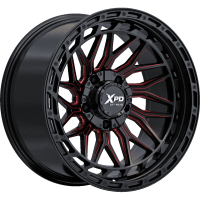 XPD-713 Godzilla – Gloss Black Milled Red (20×10) – SPDLine Wheels