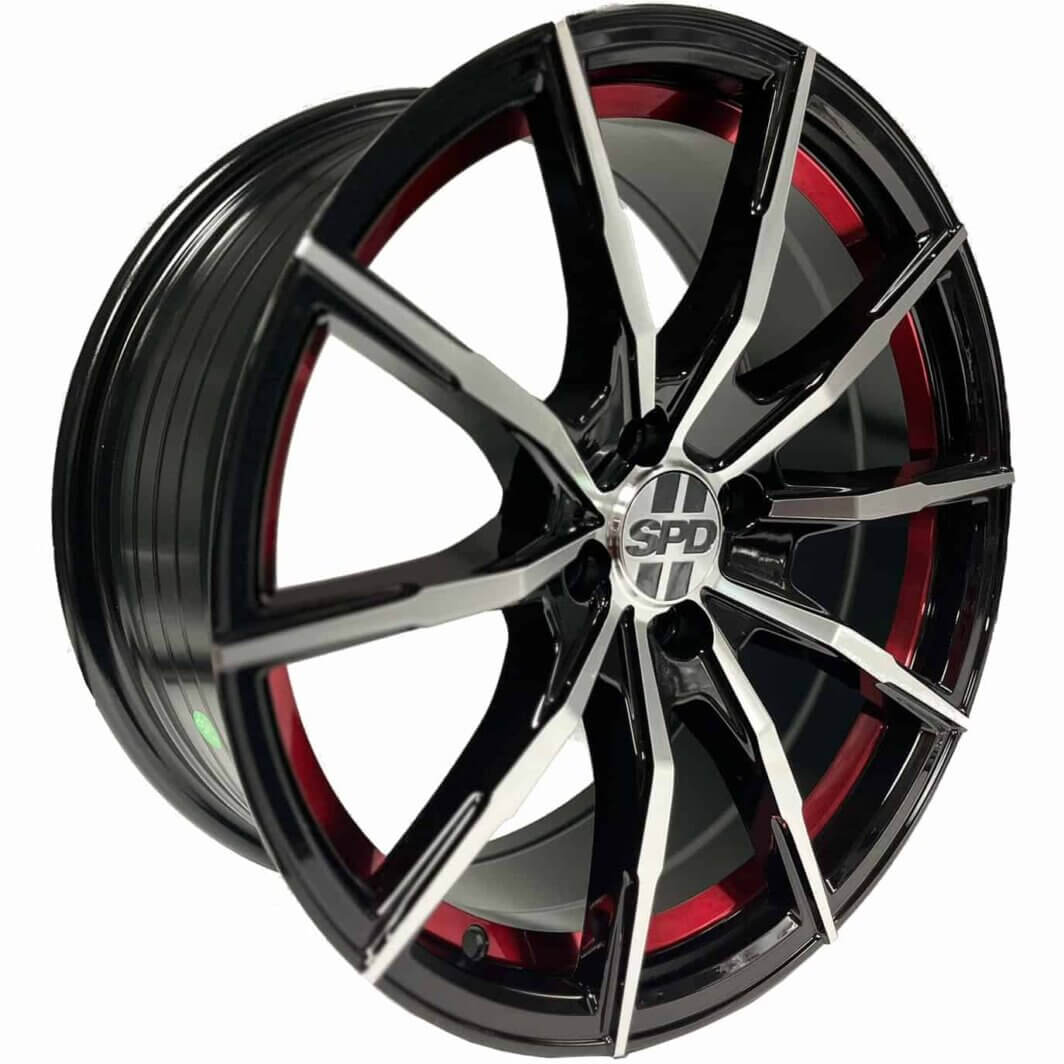 SPD-031 - Gloss Black Machined - Red Line 1