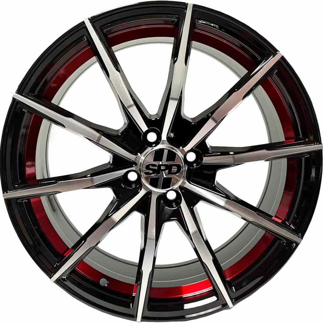 SPD-031 - Gloss Black Machined - Red Line 2