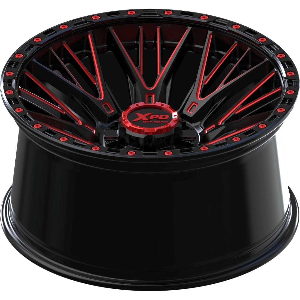 XPD-717 Gloss Black Milled Red