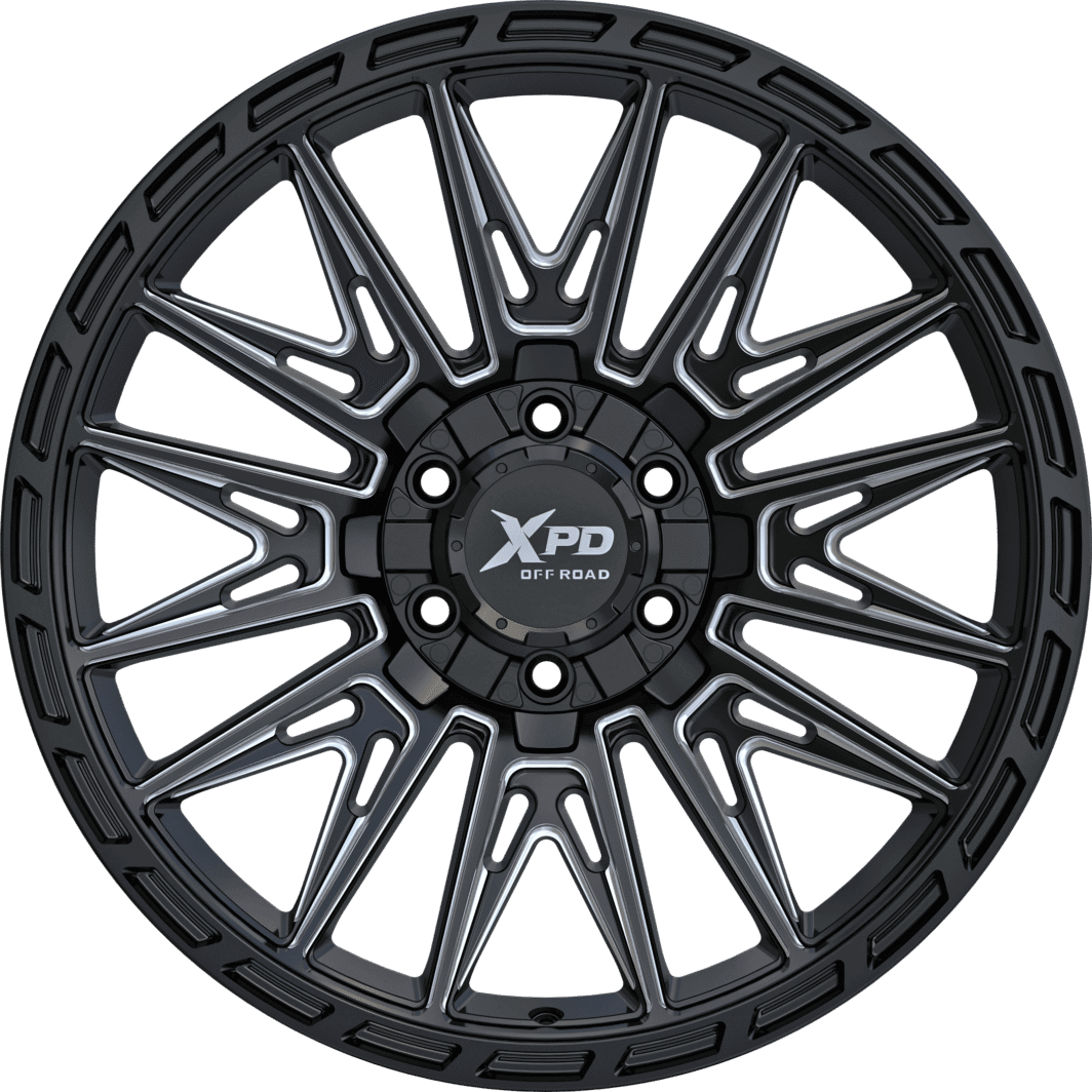 XPD-714 ZONIC 20x10 Gloss Black Milled