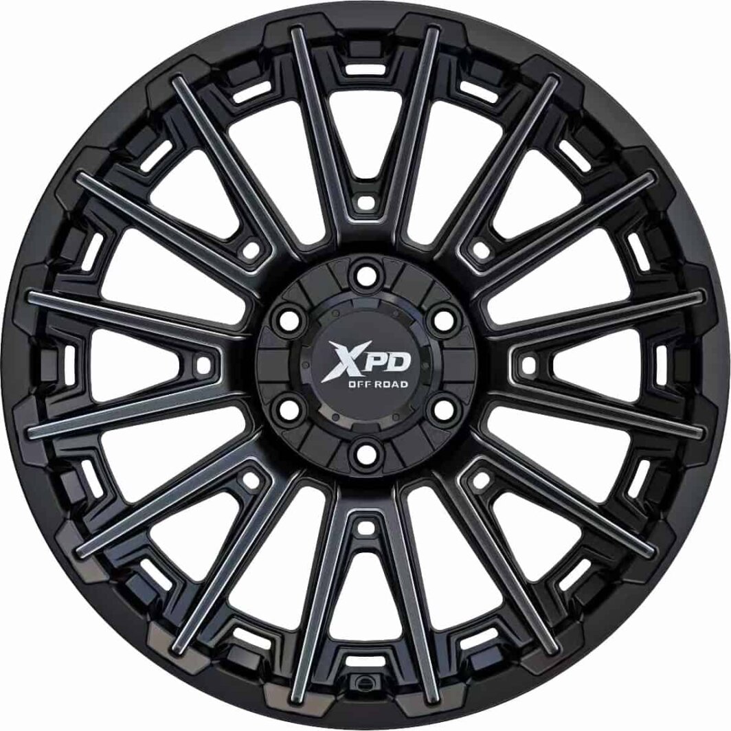 XPD-715 VIKING 20x10 Gloss Black Milled