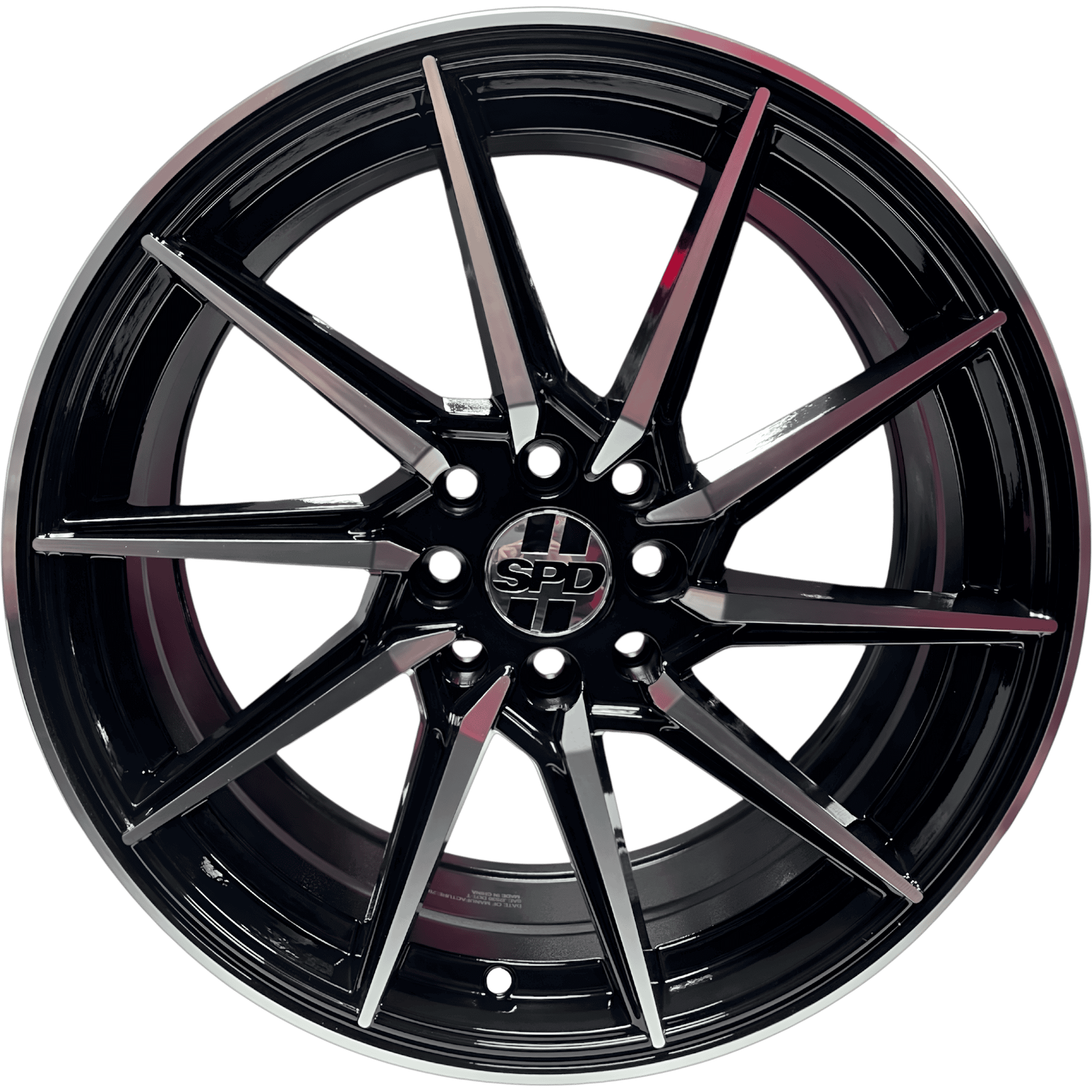 SPD-035 GLOSS BLACK MACHINED